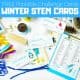 Winter STEM Challenge cards for kids