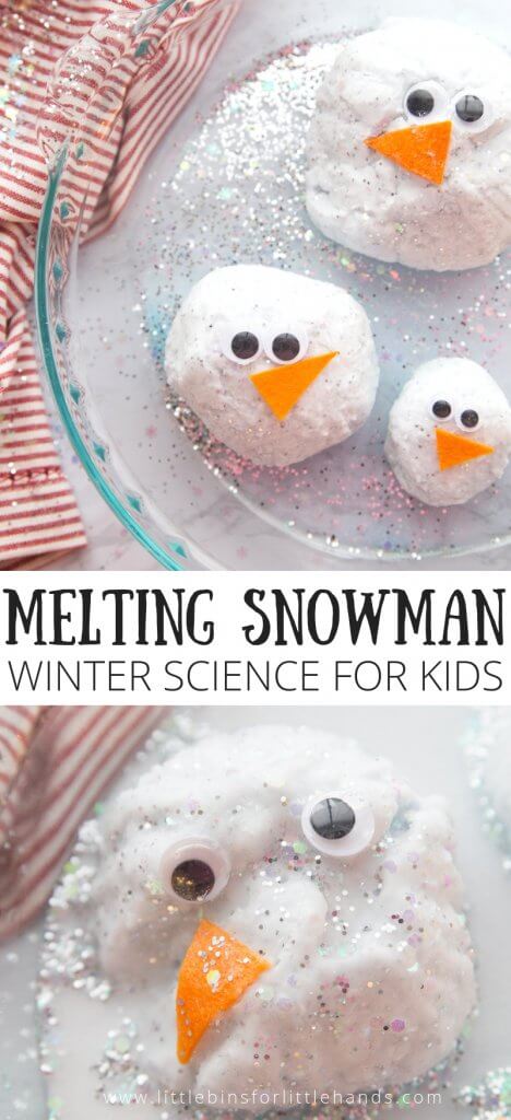 FUN MELTING SNOWMAN BAKING SODA SCIENCE WINTER ACTIVITY