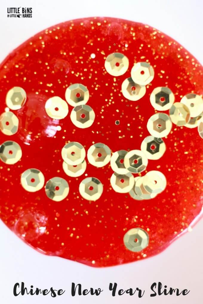 Chinese New Year Slime Recipe and Chinese New Year Science Activity to Explore the Chinese New Year with Kids