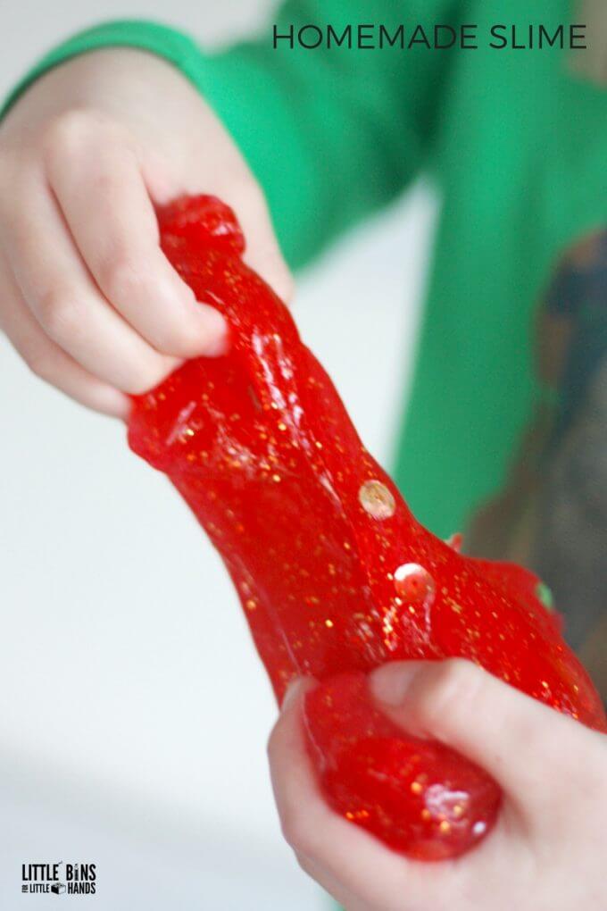 Homemade Slime for Kids Chinese New Year Activity