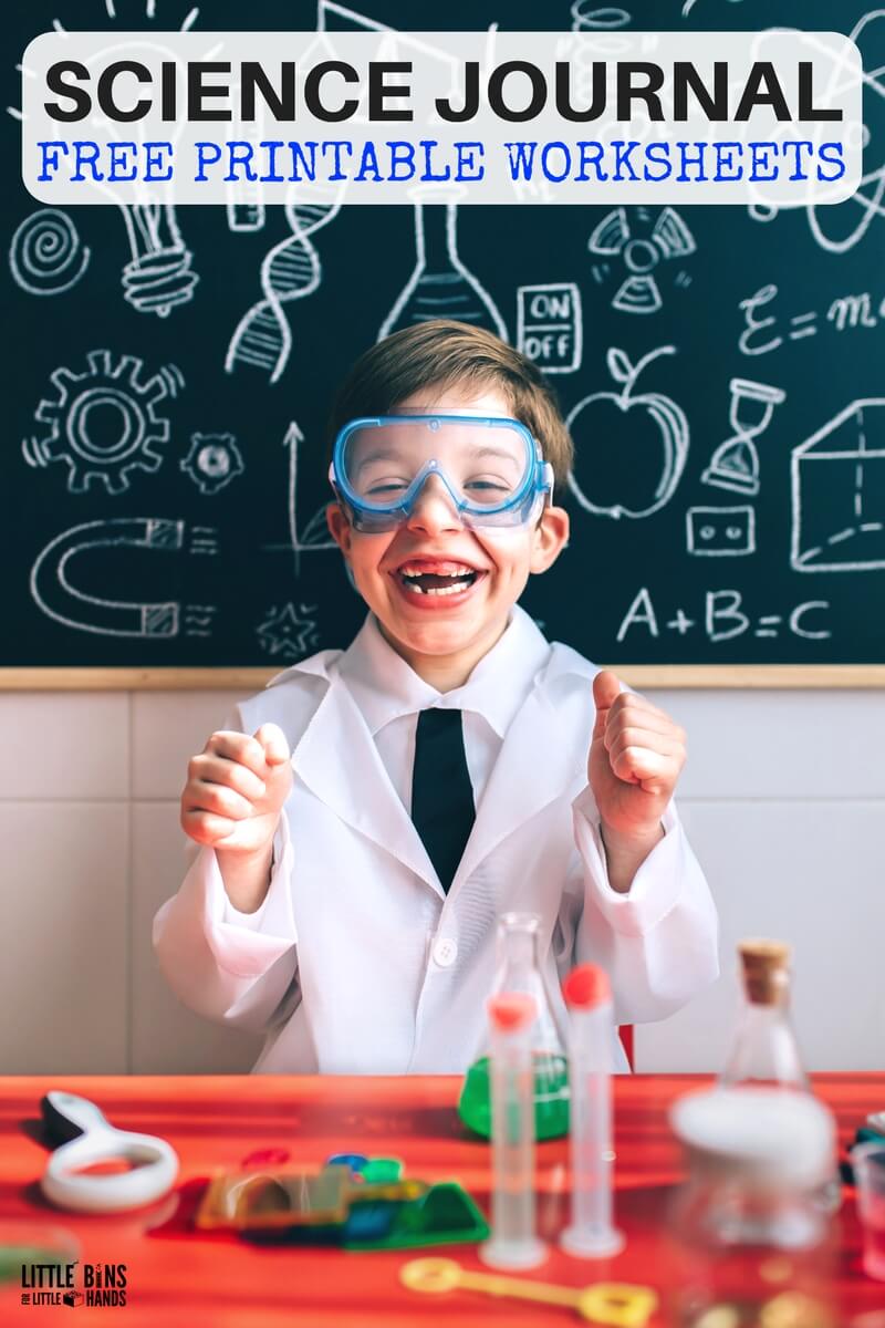 Free Science Worksheets and Printable Science Journal Pages