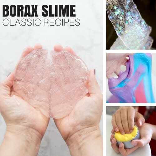 Elmers glue slime recipes using borax slime recipe and borax powder