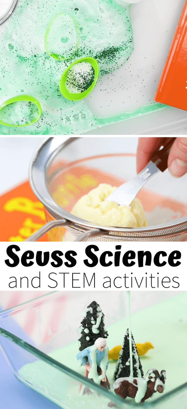 Easy to set up Dr. Seuss science and STEM activities for Kids