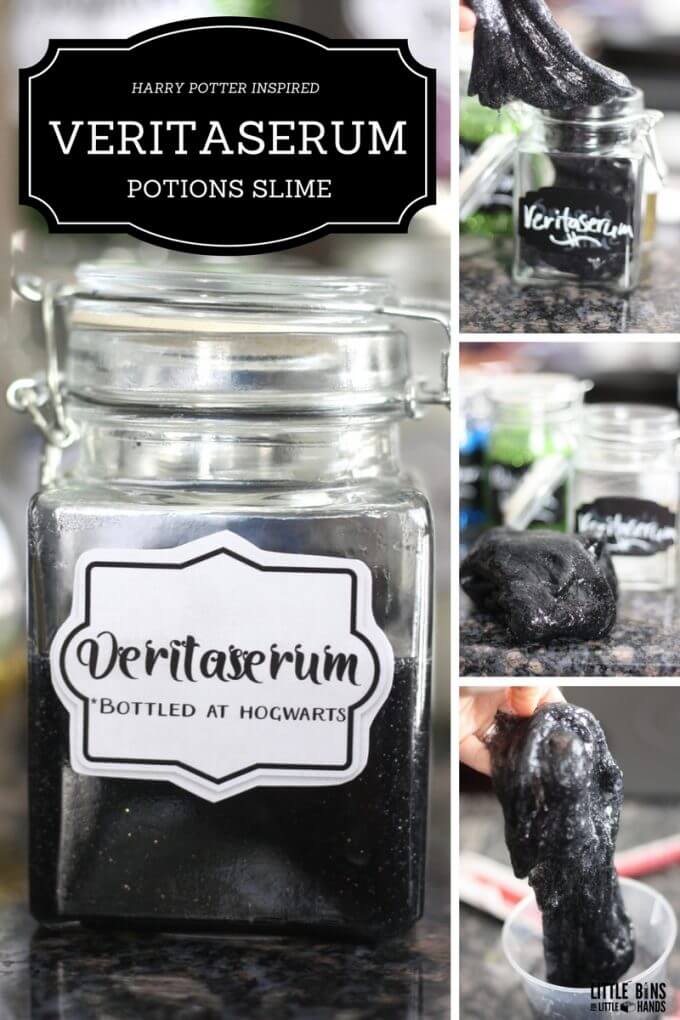 Veritaserum Harry Potter Potion Slime Making Activity for Science and Party Ideas