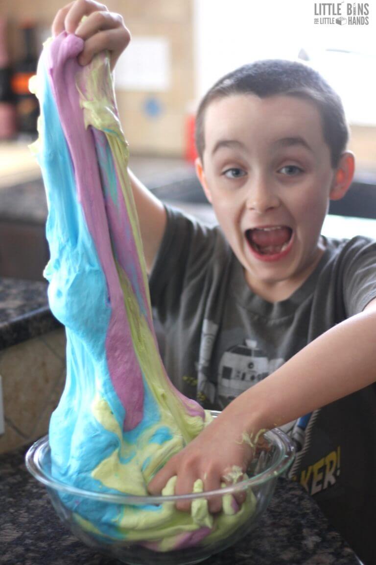Fluffy Slime Recipe with Saline Solution (Easy & Stretchy)