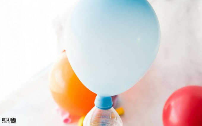 balloon baking soda science and chemistry for kids