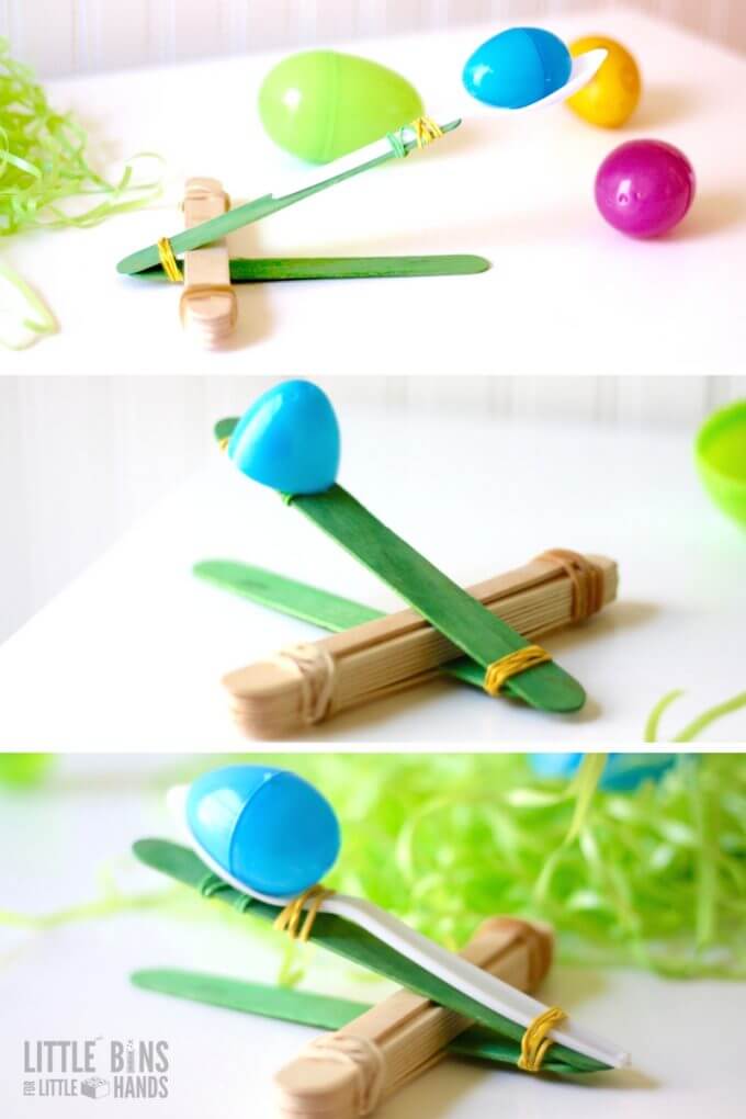 Easter Catapult Variations for Easter Science and STEM