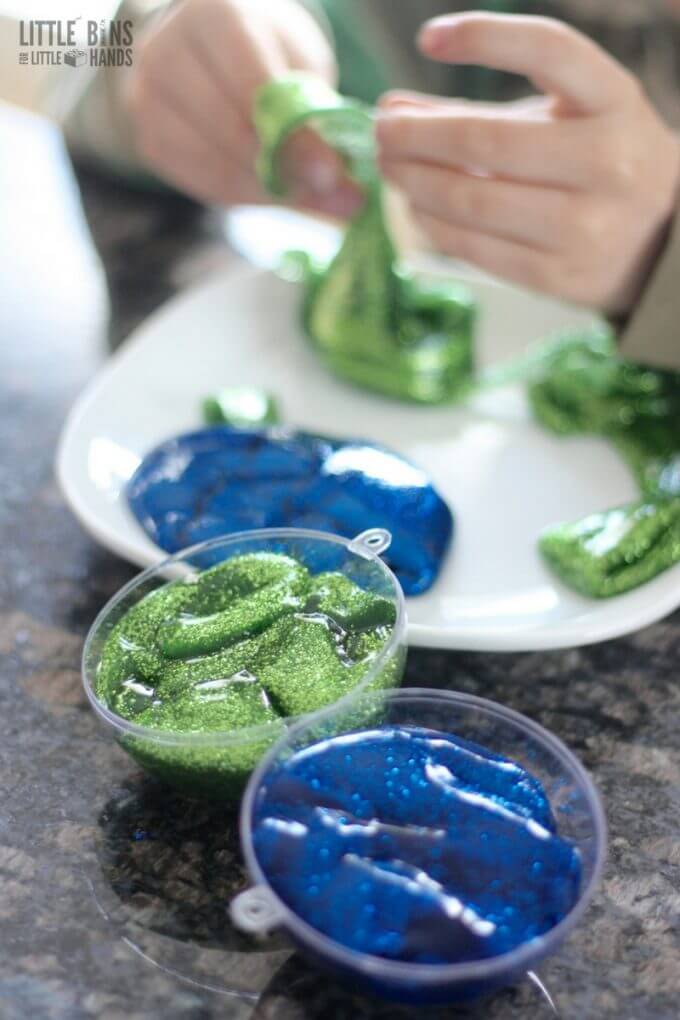 Earth Day slime. Learn how to make slime for Earth Day or any day! 