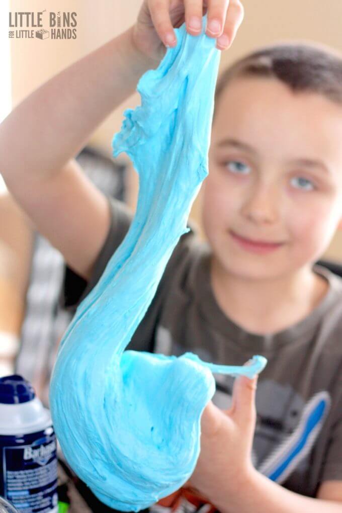 Stretchy and fluffy slime recipe to make with kids