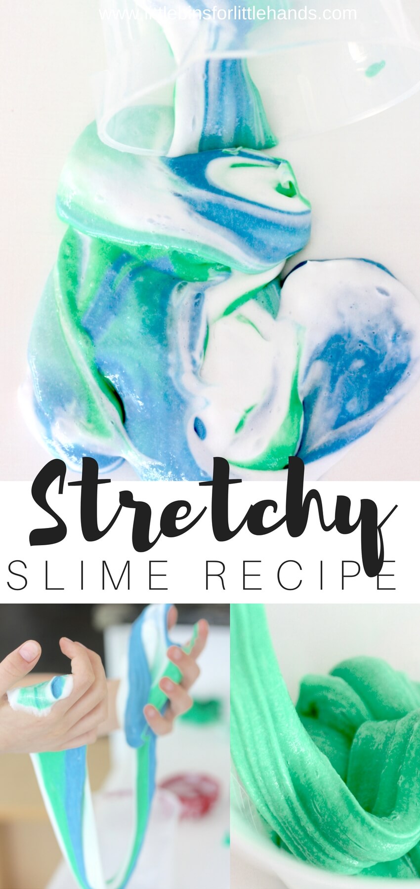 Learn how to make super stretchy slime 