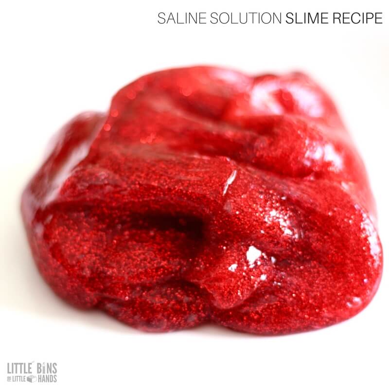 saline solution slime recipe for kids