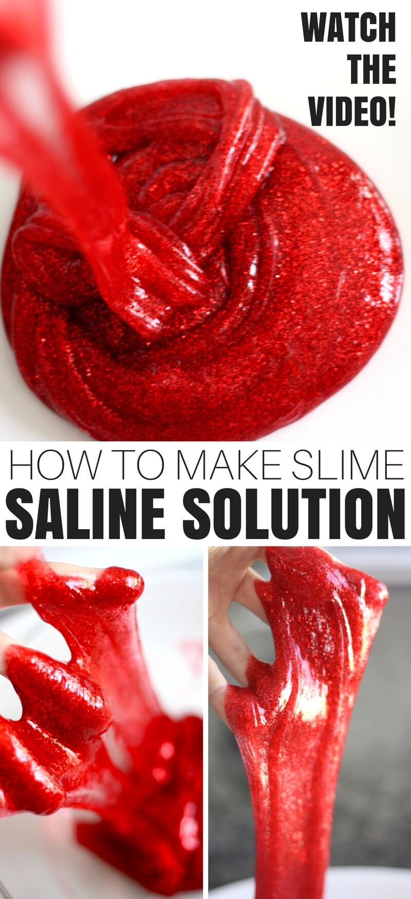 How To Make Saline Solution Slime Recipe for Kid's Science