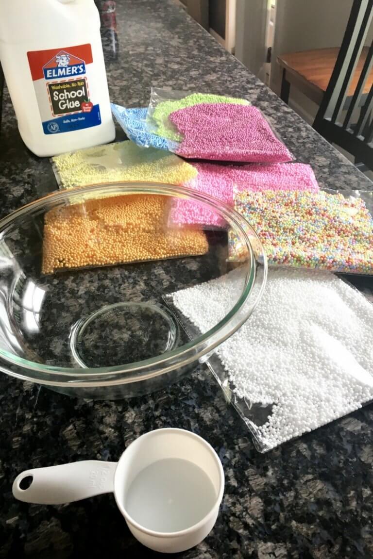 DIY Floam Slime - Little Bins for Little Hands