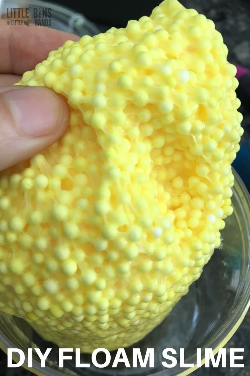 DIY Floam Slime - Little Bins for Little Hands