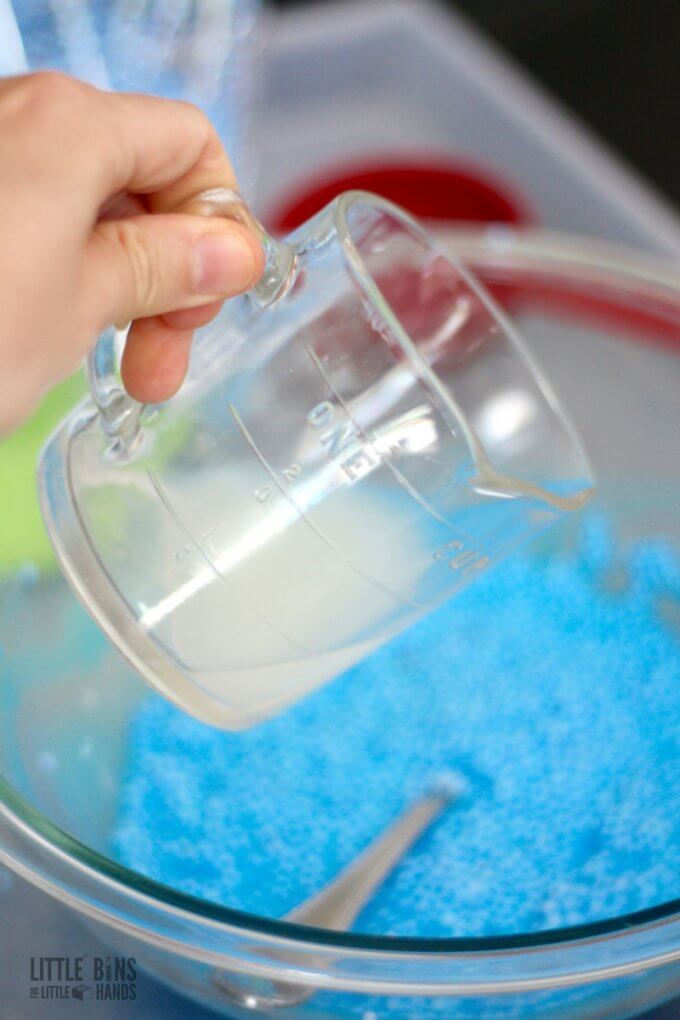 Adding liquid starch to floam slime recipe