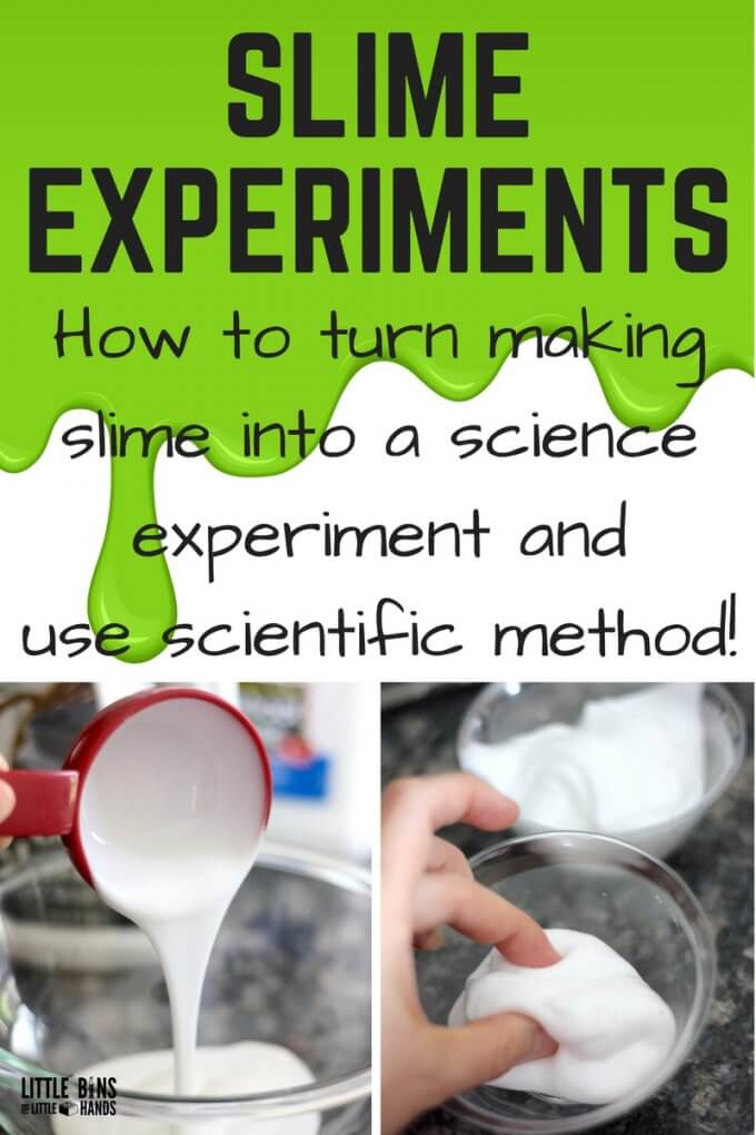 Learn how to set up science with slime and the science method including our favorite homemade slime recipes!