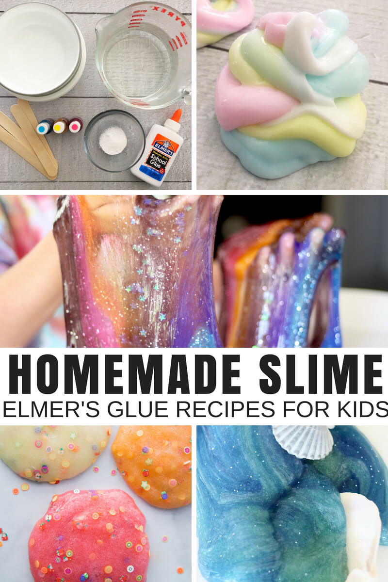 If you are looking for how to make slime that is AMAZING, look no further! You have found the best Elmer's glue slime recipes around. We know slime because we make slime all the time! In fact we have been working on and perfecting our homemade slime recipes and themes for years! The BEST slime making starts right here.