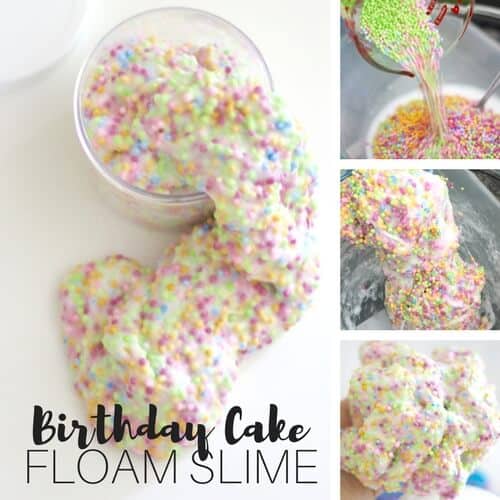 How Do You Make Slime: Floam Slime or Crunchy Slime or Foam Beads Slime Recipe