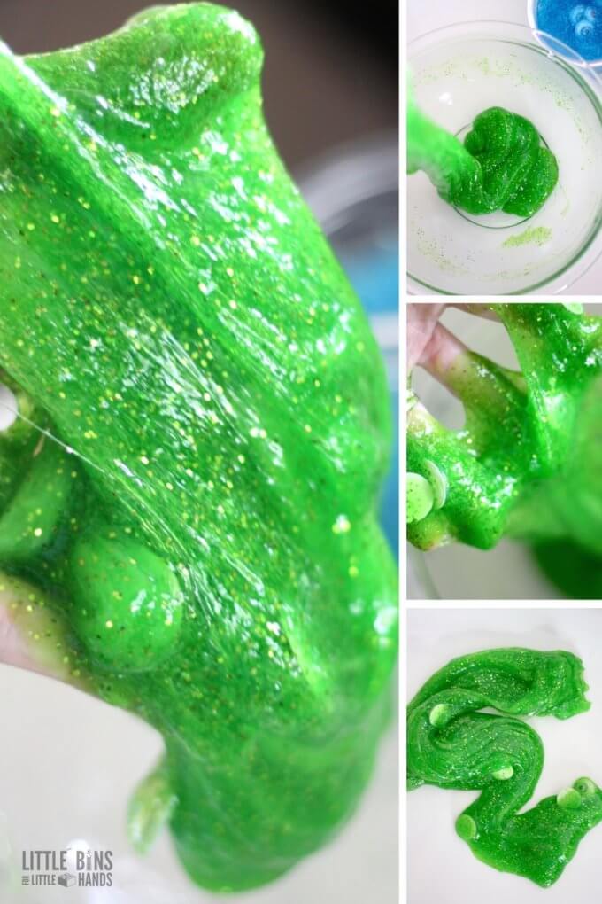 green monster slime recipe for Ghostbusters or Monster Inc or Zombie theme activities