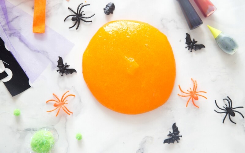 Stretchy Halloween Slime Recipe Orange Slime