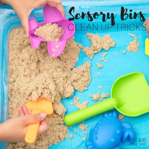 How To Clean Up Sensory Bins In A Snap