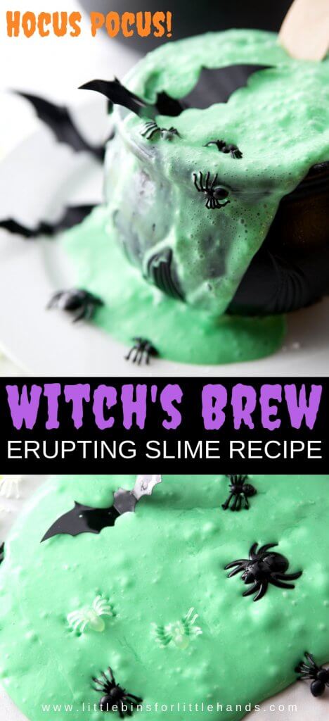 bubbling slime recipe hocus pocus theme slime making activity