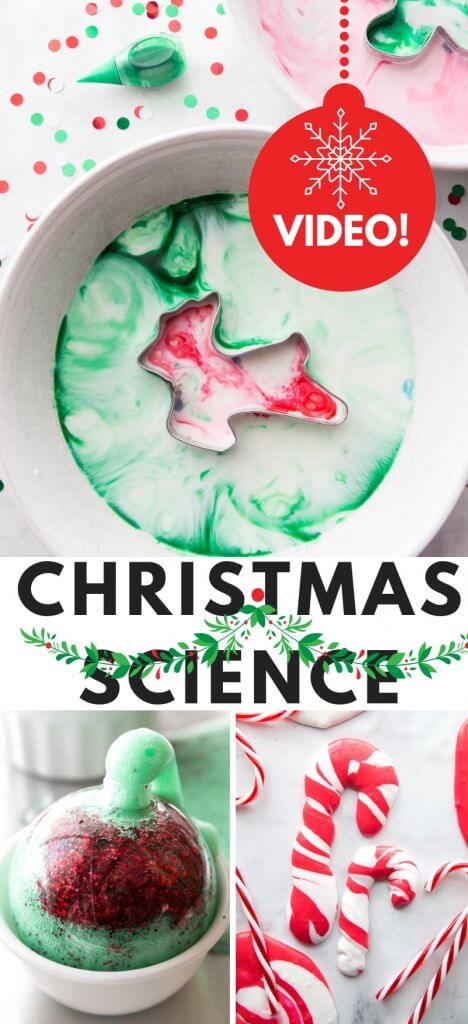 Fun and simple BEST Christmas Science Activities for kids to do this holiday season including Christmas chemistry and Christmas physics!