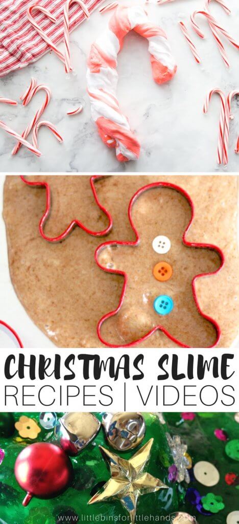 glitter shimmer Christmas colors slime Elf scent of the season. Christmas slime Santa’s helper