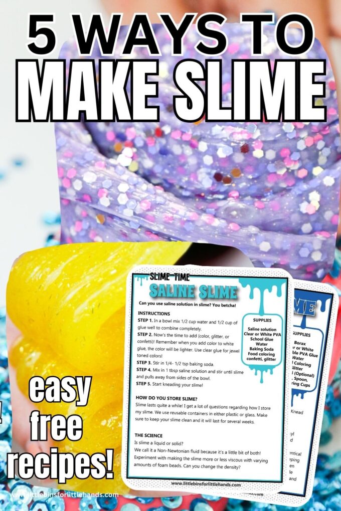 Easy Confetti Ocean Slime Recipe for Kids - Look! We're Learning!