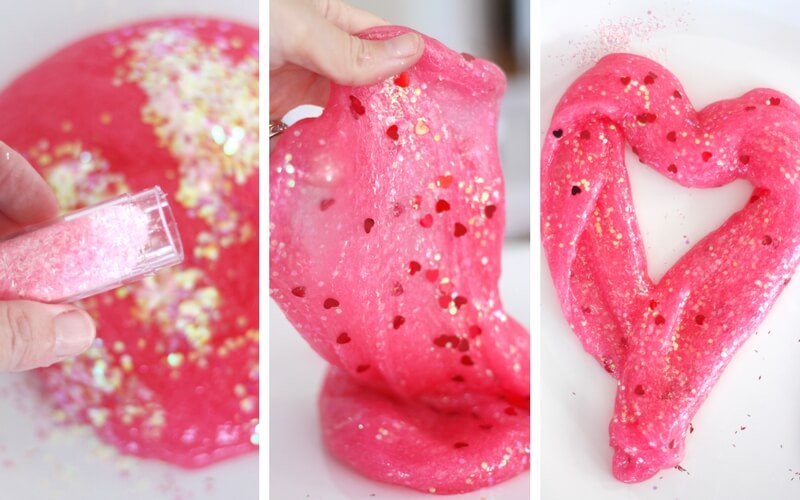 How To Make Valentines Day Slime With Pink Slime