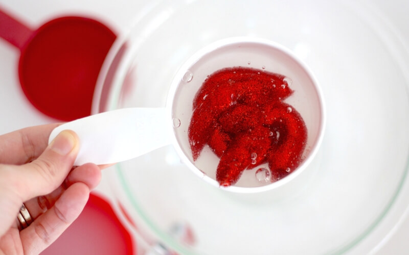How To Make Valentines Day Slime with Clear Glue and Glitter Glue