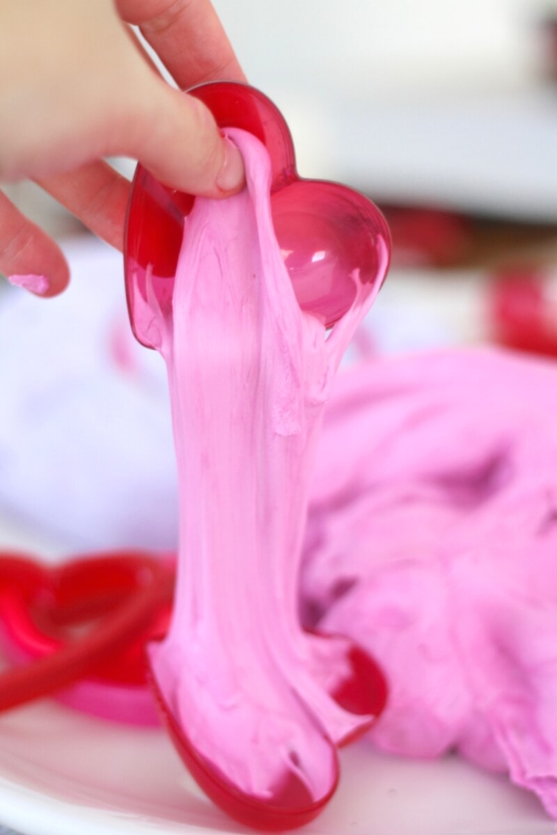Make Valentines Day Fluffy Slime Recipe With Kids