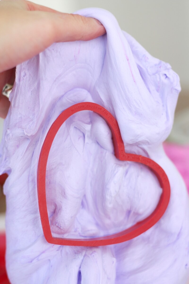 Make Purple Valentines Day Fluffy Slime Recipe