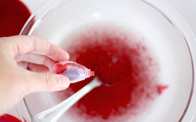 How To Make Valentines Day Slime Add Food Coloring 