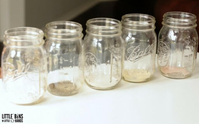 To discover which liquids dissolve in water add different solids from your kitchen pantry to test!