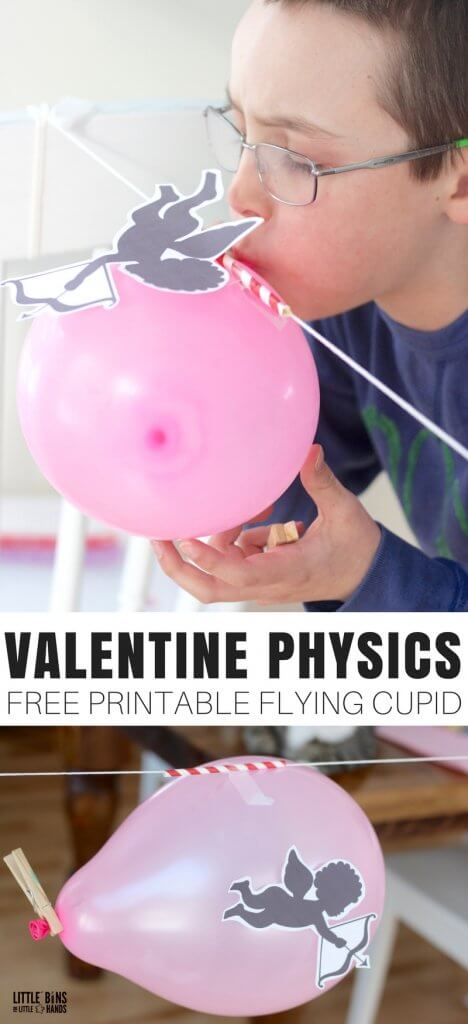 Valentines Day Physics Activities: Balloon Rocket and Newton's 3rd Law of Motion Action Reaction