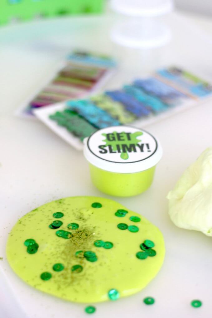 Dollar Store Slime Recipes with Eye Drops