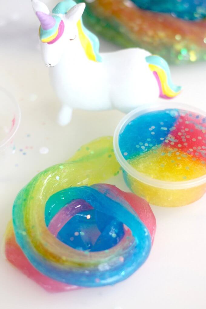 Magical Unicorn Slime (FREE Printable Labels) - Little Bins for Little ...