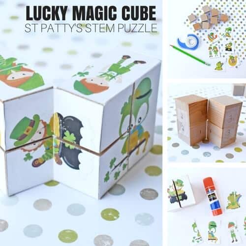 St Patrick’s Day Magic Cube Puzzle (Free Printable)