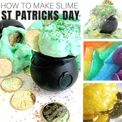 How To Make Slime for St Patricks Day activities with Kids