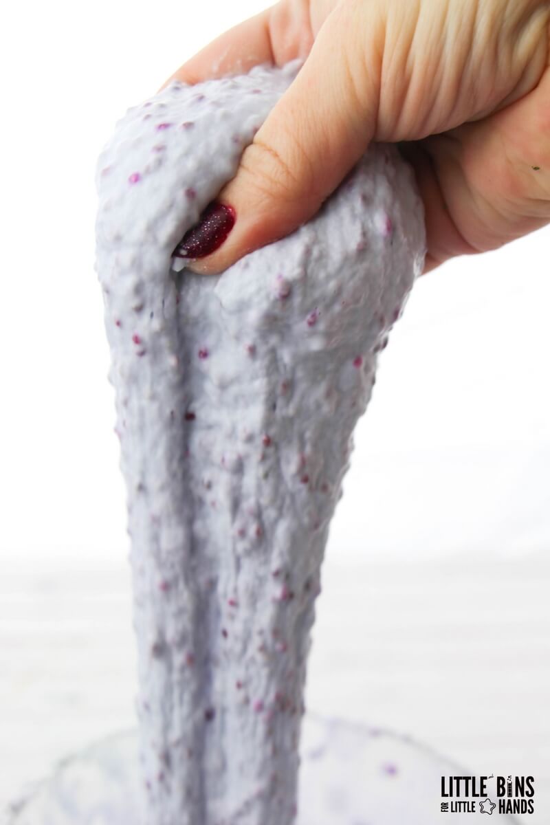 Chia Seed Edible Slime Recipe : Make homemade slime with chia seeds and corn starch!