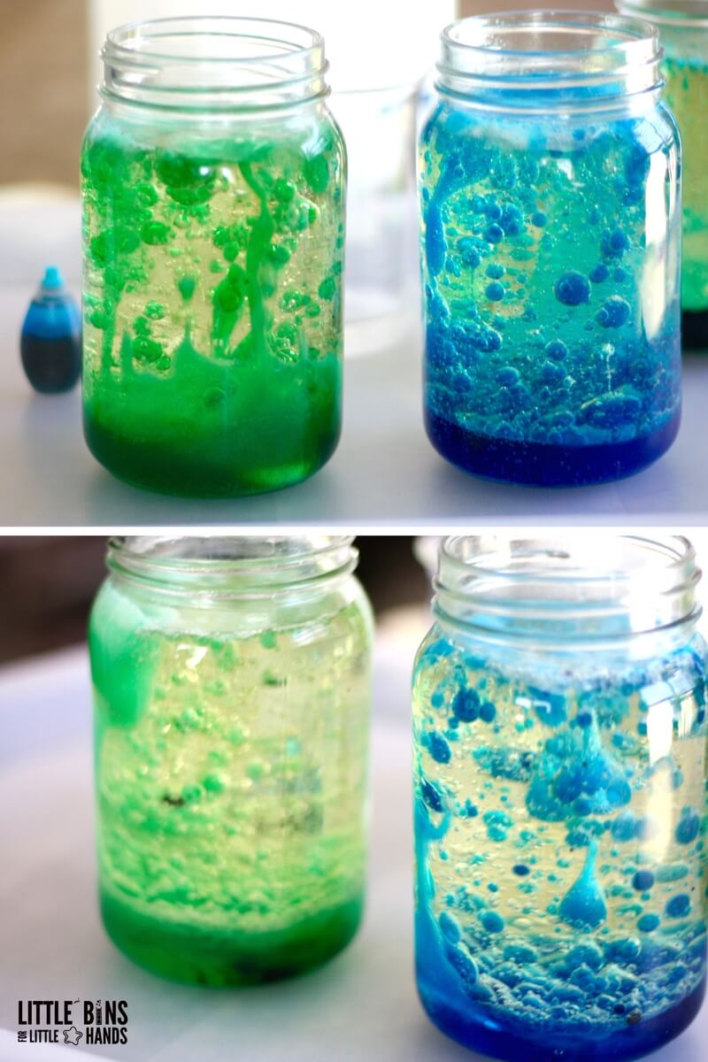 homemade lava lamp science project