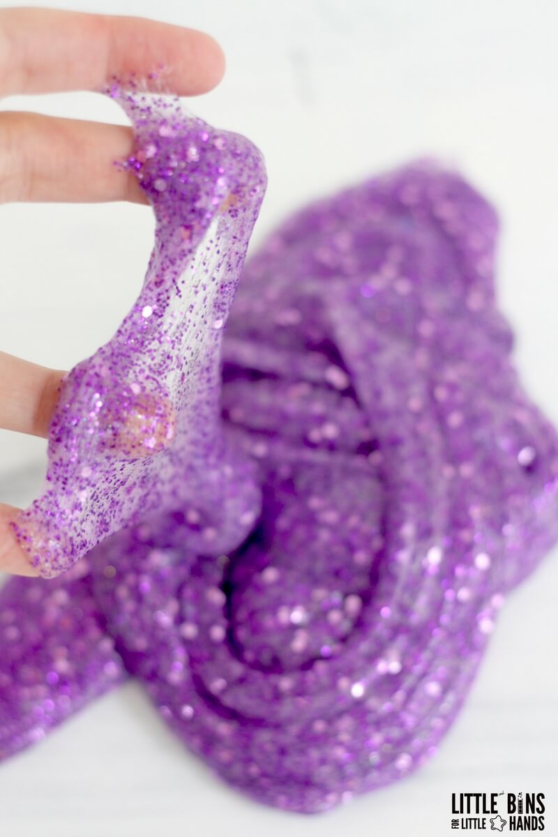 Sparkly Glitter Slime Recipe Little Bins for Little Hands