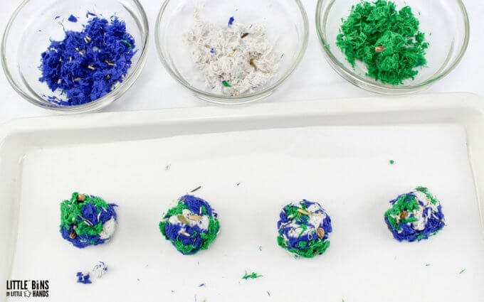 Easy to make seed bombs for Earth Day
