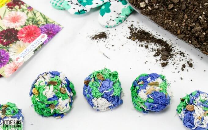 Earth Day Seed Bombs Kids Friendly Recipe