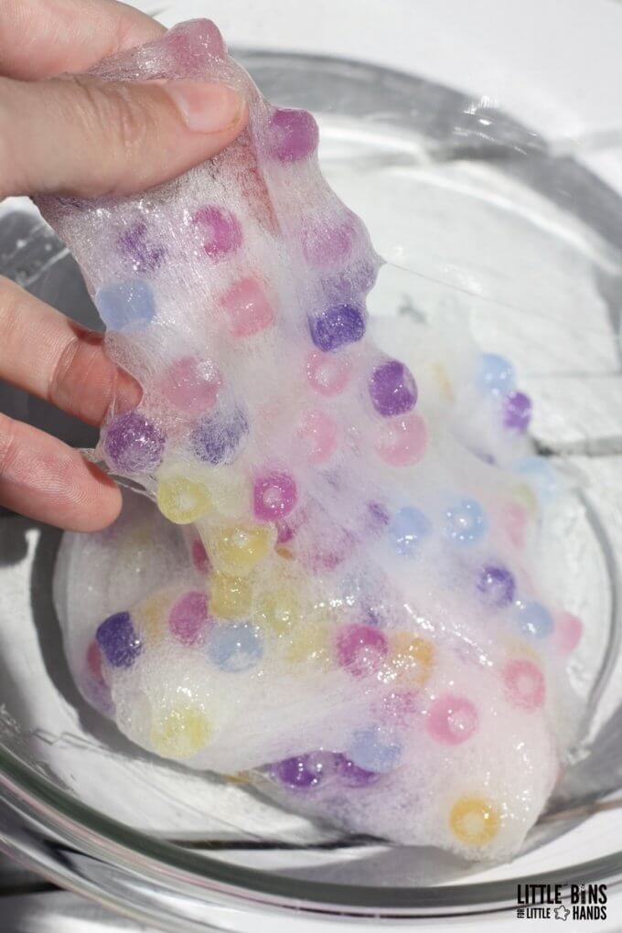 Sun Activated Ultraviolet Slime with Color Changing Beads