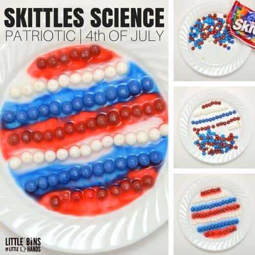 4th of July Skittles Science Experiment