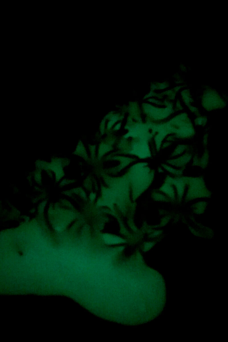 Easy glow in the dark slime with spiders