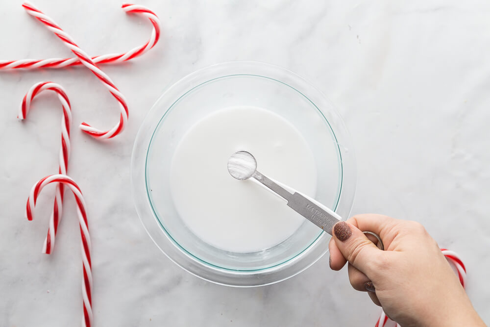 Christmas butter slime glue and baking soda