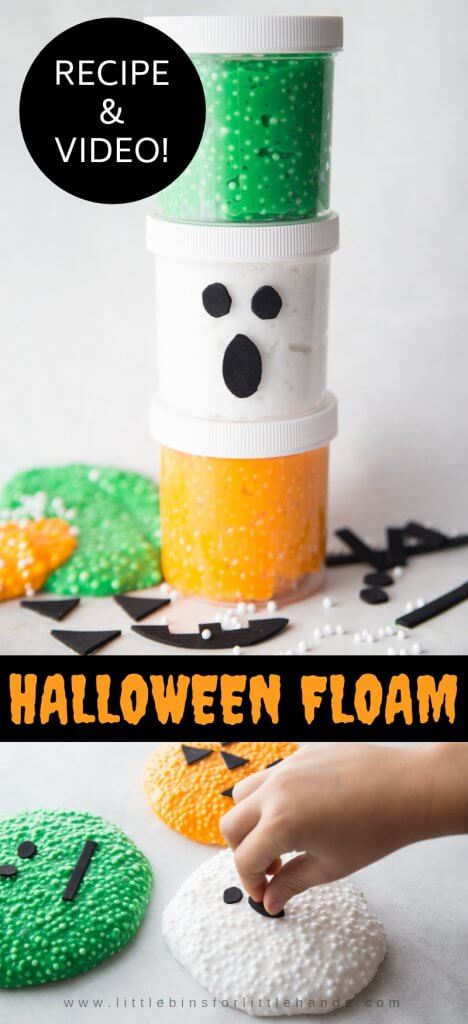 Halloween Floam for Kids Halloween Activity and Candy Free Halloween Treats